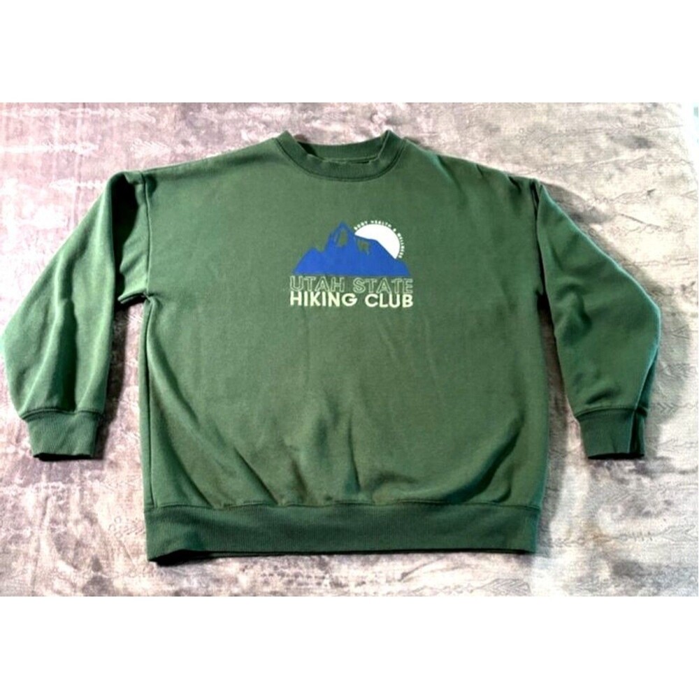 Body Green Utah State Hiking Club Sweatshirt Men's Size M